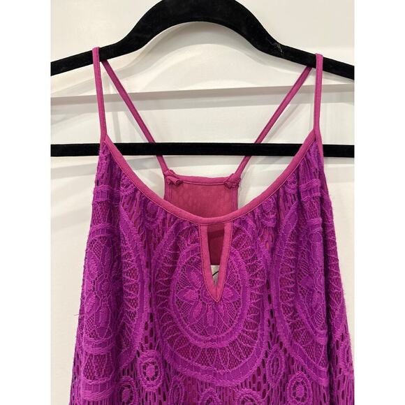 Vava by Joy Han Purple Lace Racerback Sundress, XS - Picture 4 of 8